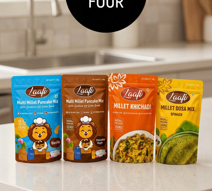 Special Offer - Multi Millet Pack of 4 (Vanilla + Chocolate + Khichadi + Dosa Mix)