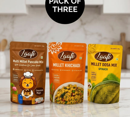 Special Offer - Multi Millet Pack of 3 (Pancake Chocolate + Khichadi + Dosa Mix)